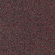 Merry Manor Metallic - 8628 - Red Scroll on Black - Moda 33665.16 - Cotton Fabric