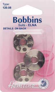 Metal Bobbins - Elna 7 Hole