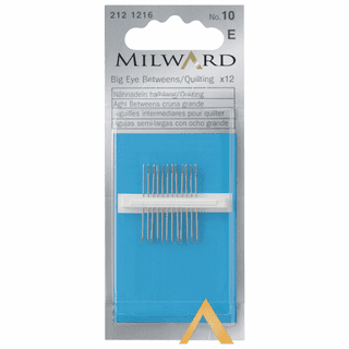 Milward Big Eye Betweens/Quilting Needles Size 10