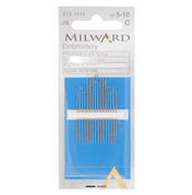 Milward Embroidery Needles - Sizes 5-10