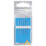 Milward Self-Threadings Needles - Size 4-8