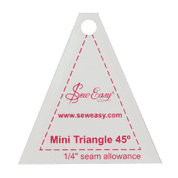 Mini Triangle 45 Deg Ruler 5.25" x 2.5"