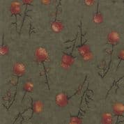 Moda - Country Charm by Holly Taylor - 7056 - Thistle on Autumn Green - 6792 15 - Cotton Fabric