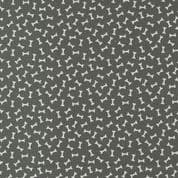 Moda Dog Daze - 8663 - Dark Grey Dog Bones by Stacy Iest Hsu - 20844 18 - Cotton Fabric