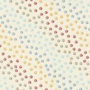 Moda Dog Daze - 8664 - Cream Multicolour Dog Paws by Stacy Iest Hsu - 20845 11 - Cotton Fabric