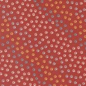 Moda Dog Daze - 8666 - Red Multicolour Dog Paws by Stacy Iest Hsu - 20845 17 - Cotton Fabric