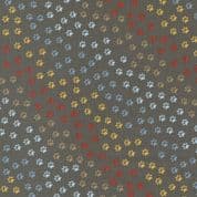 Moda Dog Daze - 8667 - Brown Multicolour Dog Paws by Stacy Iest Hsu - 20845 18 - Cotton Fabric