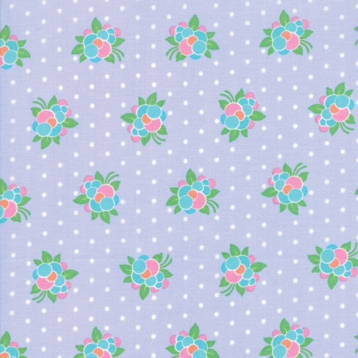 Moda - Good Day - 6793 - Modern Floral Flower Pop on Lilac - 22373 16 ...