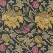 Moda Morris Meadow - 8632 - Damask Black by Barbara Brackman - 8370 21 - Cotton Fabric