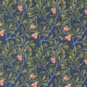 Moda Morris Meadow - 8644- Kelmscott Blue by Barbara Brackman - 8373 14 - Cotton Fabric