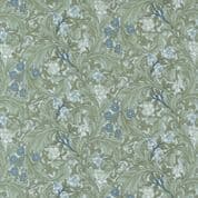 Moda Morris Meadow - 8649 - Aquamarine by Barbara Brackman - 8374 16 - Cotton Fabric