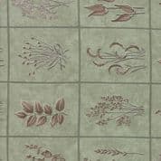 Moda - Prairie Grass - Holly Taylor - 6256 - Framed Grasses on Sage Green - 6752 12 - Cotton Fabric