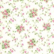 Moda - Sakura Park - 7188 - Pink Rose Buds on Cream - 33482-11 - Cotton Fabric
