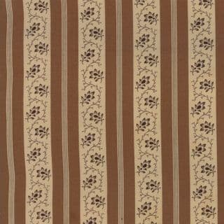 Moda - Spice It Up - 6611 - Floral Stripe in Brown - 38054 17 - Cotton Fabric