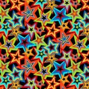 Monster Mash - 8469 - Monsters Stars on Black - Makower 2558.X - Cotton Fabric