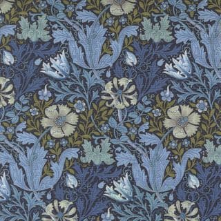 Morris Manor - 9212 - Moda - Wiliam Morris Floral on Twilight Blue - 8390.15 - Cotton Fabric