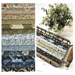Morris Manor - 9221 - Moda - Wiliam Morris Floral on Sky Blue - 8393.13 - Cotton Fabric