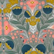 Nocturnal - 8053 - Night Floral on Grey - Moda 48331.20 - Cotton Fabric