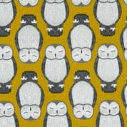 Nocturnal - 8056 - Grey Owls on Gold - Moda 48332.14 - Cotton Fabric