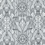 Nocturnal - 8065 - Stylised Foxes on Off White - Moda 48335.11 - Cotton Fabric