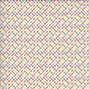 On the Go - 7547 - Moda 20728.11 - Tyre Tread on White Cotton Fabric