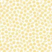 On the Lake - 8245 - Waterlilies Yellow on White - Lewis & Irene A628.1 - Cotton Fabric