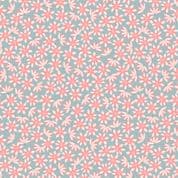On the Lake - 8247 - Waterlilies Pink on Grey - Lewis & Irene A628.3 - Cotton Fabric