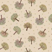 Orchard by Lewis & Irene - 7347 - Trees on Natural A497.1 - Cotton Fabric