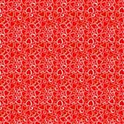 Pamper 7466 - Makower 2315.R - Hearts on Red Cotton Fabric