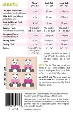 Pandas in Sweaters - E Hartman - EH064