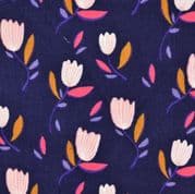Patterned Pincord - Tulips - 142cm wide
