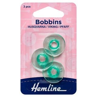 Plastic Bobbins - Husqvarna - Green
