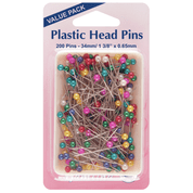 Plastic Head Pins - 34mm x 0.65mm