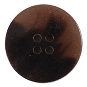 Polyester Jacket Button - Brown/Natural - 30mm