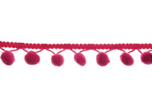 Pom Pom Tape - 20mm Wide - Cerise
