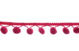Pom Pom Tape - 20mm Wide - Cerise