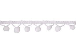 Pom Pom Tape - 20mm Wide - White