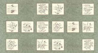 Prairie Grass - 6273 - Grasses Panel in Sage Green - 6750 12