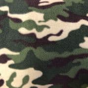 Printed Anti-Pill Fleece  - Camouflage Print - Camo - 150cm wide