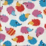 Printed Anti-Pill Fleece  - Hedgehog - 150cm wide
