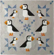 Puffin Star - Quilt Pattern by Art East Quilting Co - AEPS0323