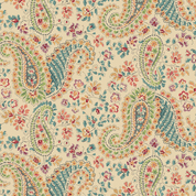 Rambling Rose - 9048 - Makower UK - Paisley Floral on Cream - 1197.N - Cotton Fabric