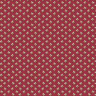 Rambling Rose - 9056 - Makower UK - Small Floral on Red - 1200.R - Cotton Fabric