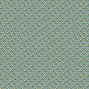 Rambling Rose - 9058 - Makower UK - Small Floral on Teal - 1200.T - Cotton Fabric