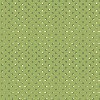 Rambling Rose - 9065 - Makower UK - Square Dance Green - 1203.G - Cotton Fabric