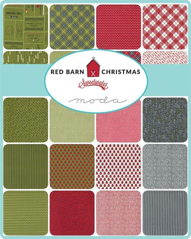 Red Barn Christmas - Charm Pack by Sweetwater for Moda Fabrics