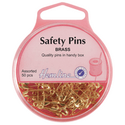 Safety Pins - 19mm & 23mm - Brass