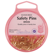 Safety Pins - 20mm - Brass