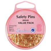 Safety Pins - 23mm - Brass 200
