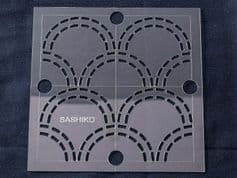 Sashiko 4" Template - Seigaiha